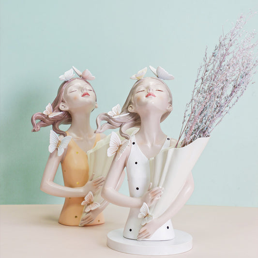 Butterfly Girl Flowerpot