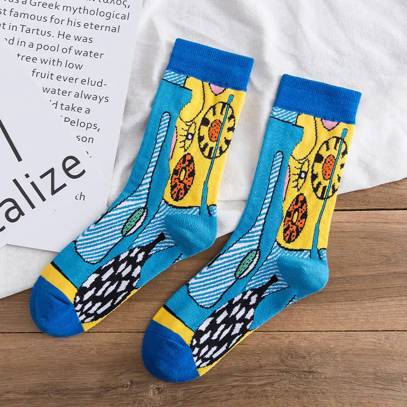 Personality Graffiti Illustration Socks for All Zendrop