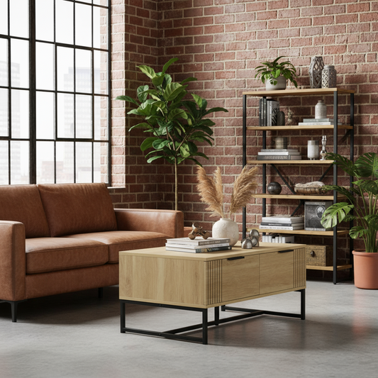 Nora Chic Wooden Coffee Table The Nest Trading Company