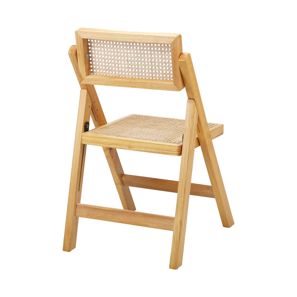 Set Of 2 Elegant Foldable Rattan Chairs The Nest Trading Company