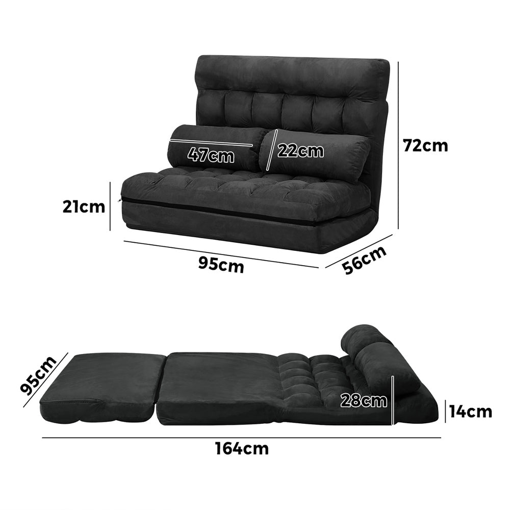 Cozy Foldable Lounger Sofa The Nest Trading Company