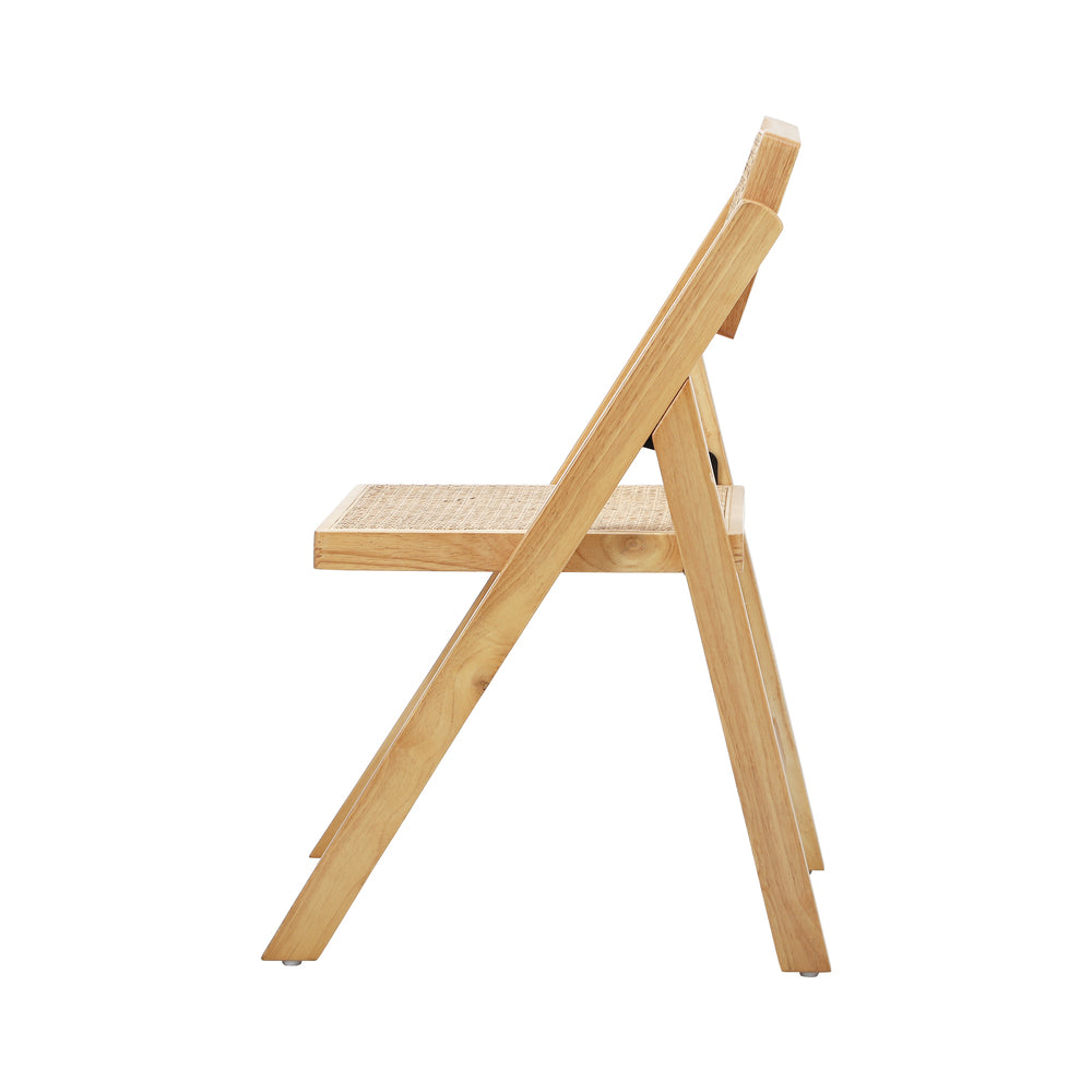 Set Of 2 Elegant Foldable Rattan Chairs The Nest Trading Company