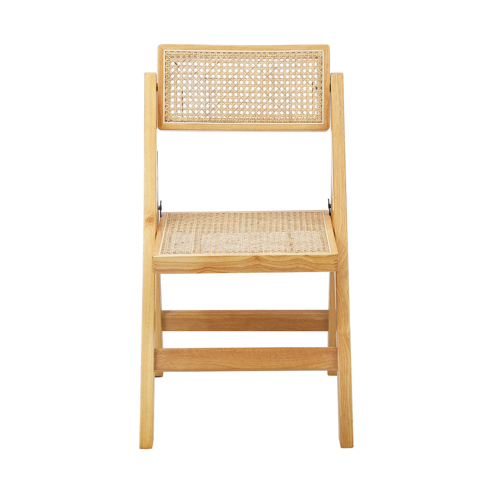 Set Of 2 Elegant Foldable Rattan Chairs The Nest Trading Company