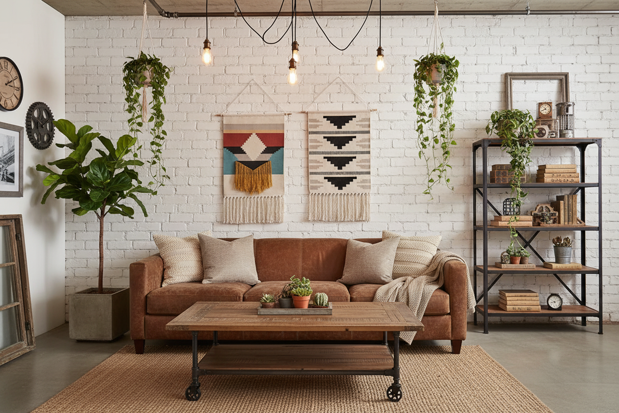 Bohemian Nordic Handmade Tapestry with Tassels