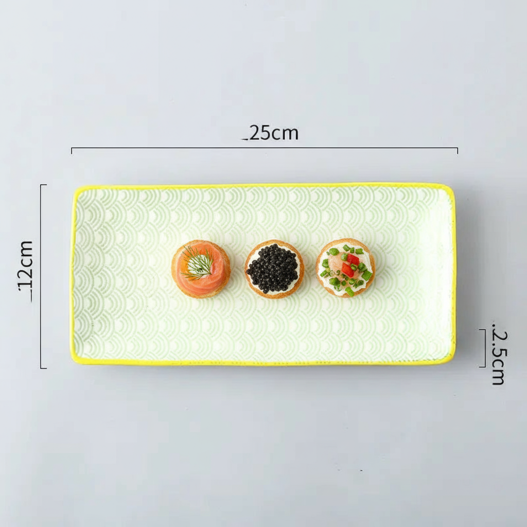 Nordic Japanese Underglaze Ceramic Fish Snack Plate The Nest Trading Company