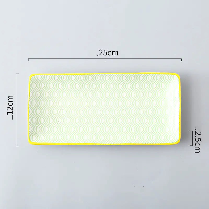 Nordic Japanese Underglaze Ceramic Fish Snack Plate The Nest Trading Company