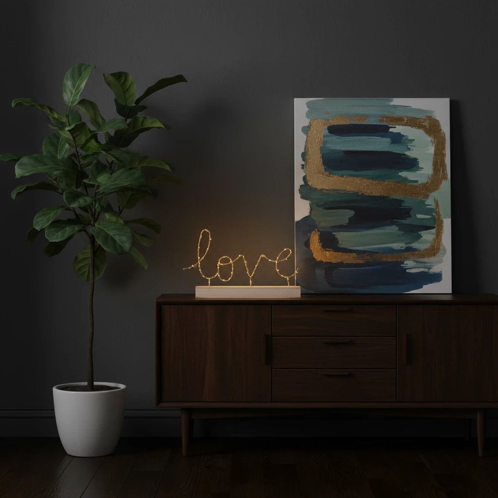 Iron Letter Lamp - Creative Nordic Style Decor Piece - The Nest Trading Company