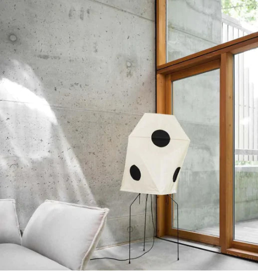 Wabi-Sabi Rice Paper Floor Lamp