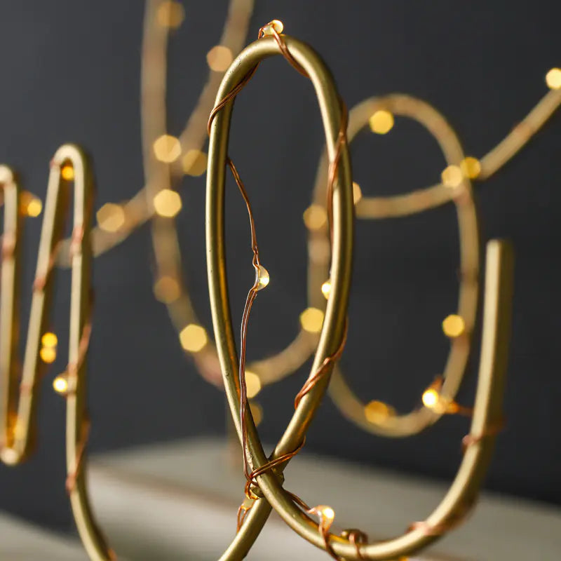 Iron Letter Lamp - Creative Nordic Style Decor Piece - The Nest Trading Company