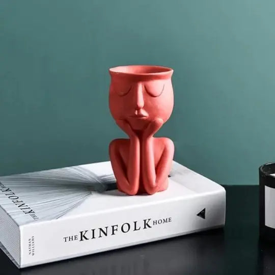 Nordic Style Portrait Art Planter