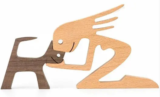 Canine Wood Carving Decor