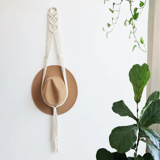 Nordic Hand-Woven Hat Storage Rack