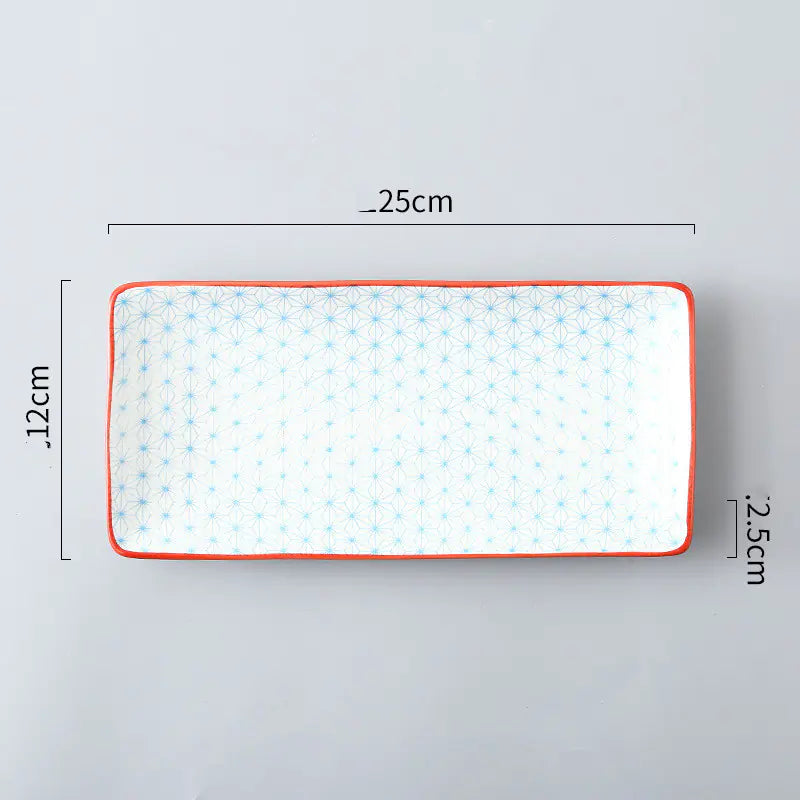 Nordic Japanese Underglaze Ceramic Fish Snack Plate The Nest Trading Company