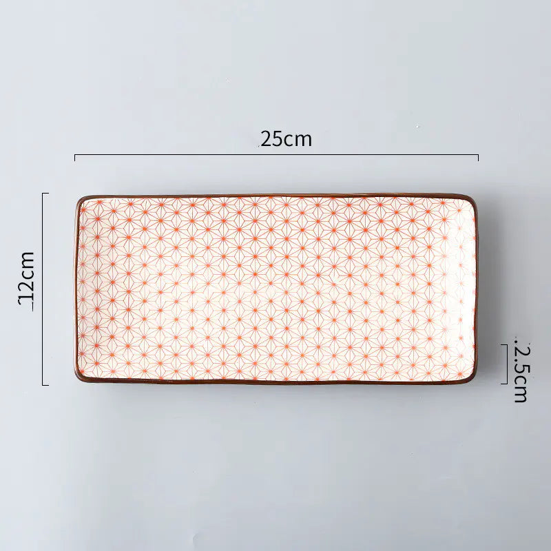 Nordic Japanese Underglaze Ceramic Fish Snack Plate The Nest Trading Company