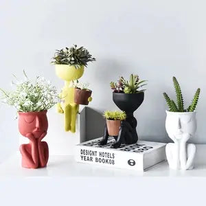 Nordic Style Portrait Art Planter